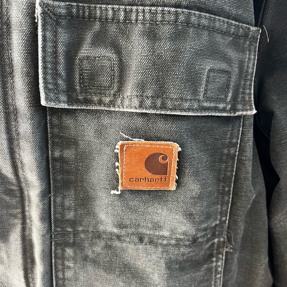 VTG Carhartt Arctic Jacket Quilt Lined Mens Large C26 MOS Green - Picture 3 of 15